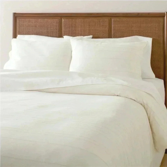 3pc Full/Queen Fine Stripe Duvet Set - Hearth & Hand - Picture 1 of 5